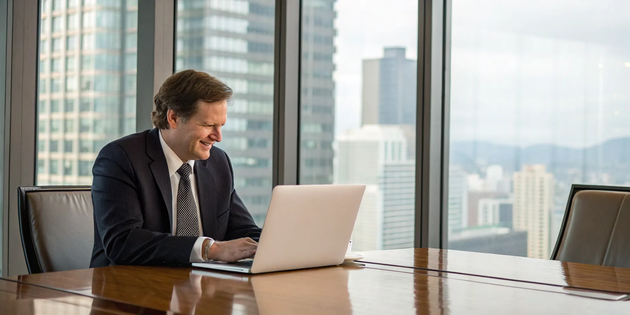 A CEO uses media coaching to confidently prepare for an interview.